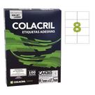 Etiqueta Adesiva Colacril A4 CA4365 99,1x67,7mm C/800