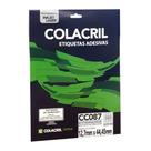 Etiqueta Adesiva Colacril Carta CC087 12,7x44,45mm C/800