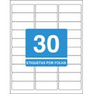 Etiqueta Adesiva Inkjet/Laser Carta 25,4mmx66,7mm TB6280750 Unidades Etiqueta Adesiva Inkjet/Laser Carta 25,4mmx66,7mm TB6280750 Unidades