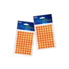 Etiqueta Adesiva Multiuso 13mm Laranja Fluor 6 Folhas 420 Und
