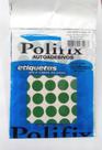 ETIQUETA ADESIVA P/CODIFICAÇÃO DIÂMETRO 19MM na cor verde POLIFIX BT 350 UN
