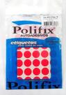 ETIQUETA ADESIVA P/CODIFICAÇÃO DIÂMETRO 19MM na cor vermelha POLIFIX BT 350 UN