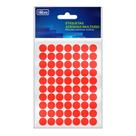 Etiqueta Adesiva Redonda Vermelha Fluorescente 13mm Com 420 Etiquetas Pimaco