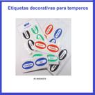 Etiqueta Adesiva Temperos Variados Coloridos 40 Unids Etiqueta Adesiva Temperos Variados Coloridos 40 Unids