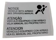 Etiqueta Air Bag Montana, Agile, Astra, Corsa, Anos Abaixo Branco
