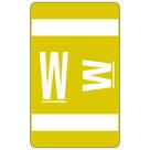 Etiqueta alfabética Smead AlphaZ ACCS codificada por cores W Yellow 100 unidades