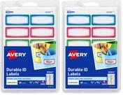 Etiqueta Avery Durable para equipamentos infantis 60 etiquetas retangulares x2
