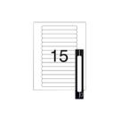 Etiqueta Carta 8099L 16,93x147,64mm 15 Etiq 10 Fls Pimaco Etiqueta Carta 8099L 16,93x147,64mm 15 Etiq 10 Fls Pimaco