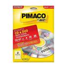 Etiqueta CD e DVD Pimaco Carta 20 Etiquetas CD10T Transparente