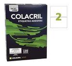 Etiqueta Colacril A4 143 x 199mm Adesiva Branca para Organização e Identificação com 100 Folhas Etiqueta Colacril A4 143 x 199mm Adesiva Branca para Organização e Identificação com 100 Folhas