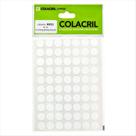 Etiqueta Colacril bola 13mm branco 420 etiquetas