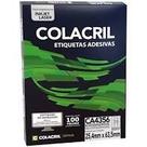 Etiqueta Colacril Ca4356 33 por folha 25,4mmx63,5mm com 100 folhas Etiqueta Colacril Ca4356 33 por folha 25,4mmx63,5mm com 100 folhas