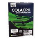 Etiqueta colacril carta cc184 84,7 x 101,6 c/ 100 fls - 6 etiq. p/ folha