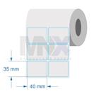 Etiqueta Couchê 40x35 2 Colunas 1 Rolo 1050 Uni 20m