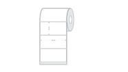 Etiqueta Couche Adesiva 100x50 (mm) 10x5 Cm Branca