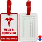 Etiqueta de bagagem ConnectOne CPAP Medical ID Alert Travel Red