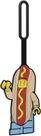 Etiqueta de bagagem LEGO Hot Dog Man Silicone para viagens