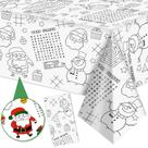 Etiqueta de toalha de mesa de Natal para colorir de Natal 108x54cm