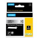Etiqueta DYMO Rhino Industrial Permanente Poliéster 1/2" preta