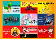 Etiqueta Escolar kit com 126 Etiquetas com o seu Personagem Etiqueta Escolar kit com 126 Etiquetas com o seu Personagem