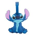 Etiqueta identificação bagagem stitch sentado 11x11cm - disney
