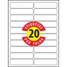 Etiqueta Ink-jet + Laser Carta 6181 25,4 x 101,6 Mm Com 2000 Etiquetas Tilibra