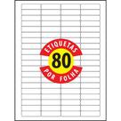 Etiqueta Ink-jet + Laser Carta 6187 12,7 x 44,45 Mm Com 8000 Etiquetas Tilibra