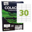 Etiqueta Inkjet Laser A4 Branca 25,4 X 66,7 mm 100 Fls CC180 Etiqueta Inkjet Laser A4 Branca 25,4 X 66,7 mm 100 Fls CC180