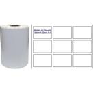 Etiqueta para Código de Barras Couchê 34X23MM com 30M (3 Carreiras - Rolo)