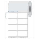 Etiqueta para Código de Barras Couché 50X30MM 2 Carreiras Rolo com 1900