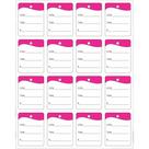 Etiqueta para Marcação TAG 30X38MM Cartão PINK Manual Pacote com 1000 Unidades