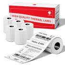 Etiqueta Phomemo Original 6 Rollos 100 Etiquetas 50x80mm Blanco