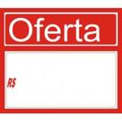 Etiqueta pvc Oferta vermelho 110 mmx95 mm-Pct 30 Unid