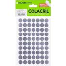 Etiqueta redonda 13mm 420unidades prata- colacril