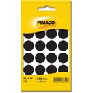 Etiqueta Redonda TP-19 Preta 19MM com 200 Unidades