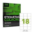 ETIQUETAS ADESIVAS COLACRIL CA4361 - 46,6x 63,5 x 3 FSC 100Fls ETIQUETAS ADESIVAS COLACRIL CA4361 - 46,6x 63,5 x 3 FSC 100Fls