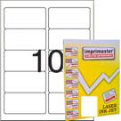 Etiquetas Adesivas Imprimaster Carta 50,8 X 101,6mm - 10 Etiquetas Folha - Caixa c/ 100 folhas - 1000 etiquetas adesivas.