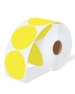 Etiquetas Adesivas Térmicas iEager Circle (7,62cm) - Amarelas - Pacote com 500
