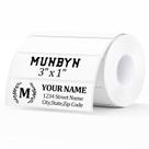 Etiquetas adesivas térmicas MUNBYN 76 mm x 25 mm por preço de 1000 folhas