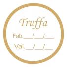 Etiquetas Adesivas Uso Manual Truffa Validade e Fabricação Ouro