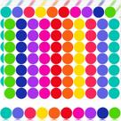Etiquetas de codificação de cores Zacool 1400 unidades de adesivos Circle Dot