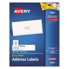 Etiquetas de endereço AVERY 8461 Easy Peel Inkjet 1x4" 2000/Box
