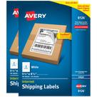 Etiquetas de envio Avery Half-Sheet 5,5 x 8,5" 50/pacote (pacote com 2)