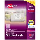 Etiquetas de envio Avery Printable 3,3x4" Matte Clear 300