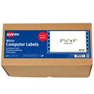 Etiquetas de envio da impressora matricial Avery 4076 3000 brancas