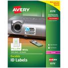 Etiquetas de identificação Avery Durable White Cover up para impressora a laser