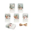 Etiquetas De Natal Em Forma De Boneco De Neve 50pcs Para Embalagem De Presentes DIY Artesanato