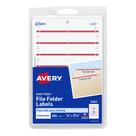 Etiquetas de pasta de arquivos Avery 5201 Easy Peel 2,5 x 8,7 cm 252