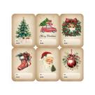 Etiquetas De Presente De Natal Vintage, 90 Peças, Etiquetas Para Embrulho, Lembrancinhas De Festa,