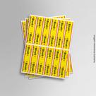Etiquetas Identificação de Fios Voltagens Amarelo Bivolt
